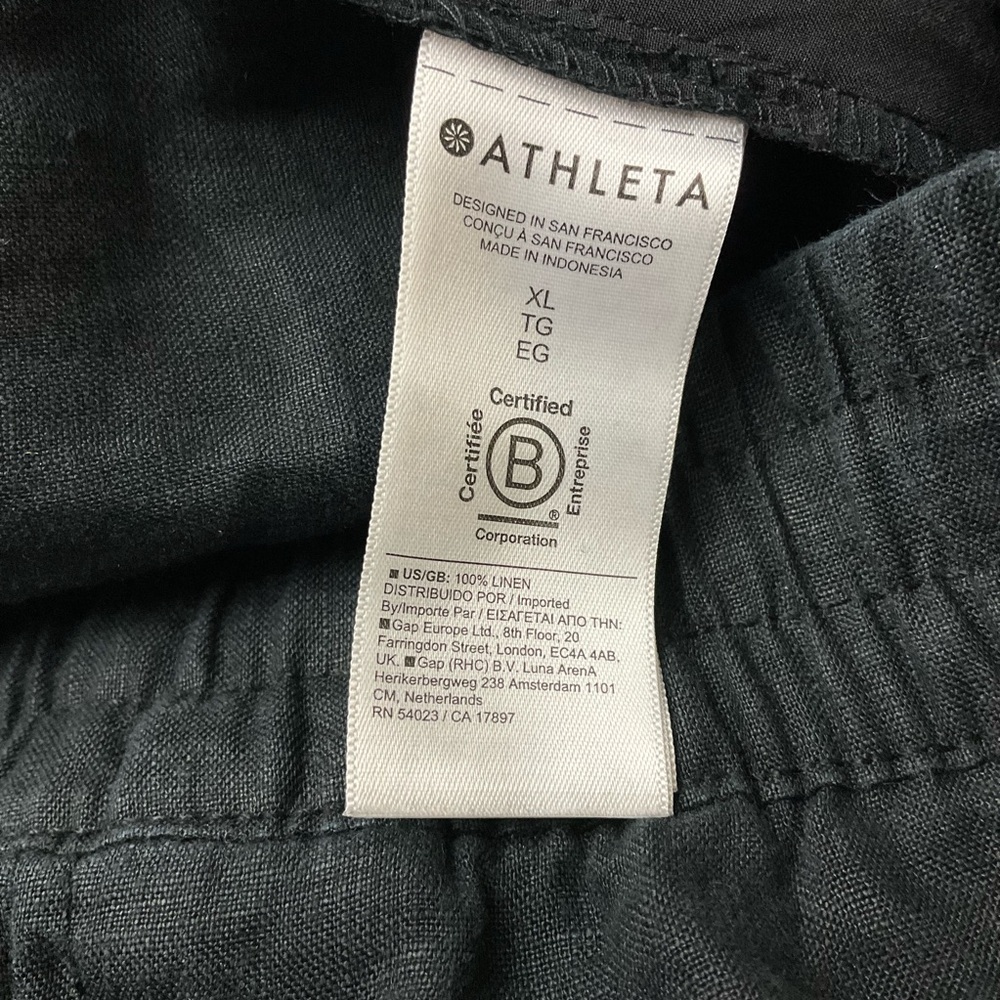 ATHLETA Retreat High Rise 100% Linen Ankle Pant - Picture 11 of 16